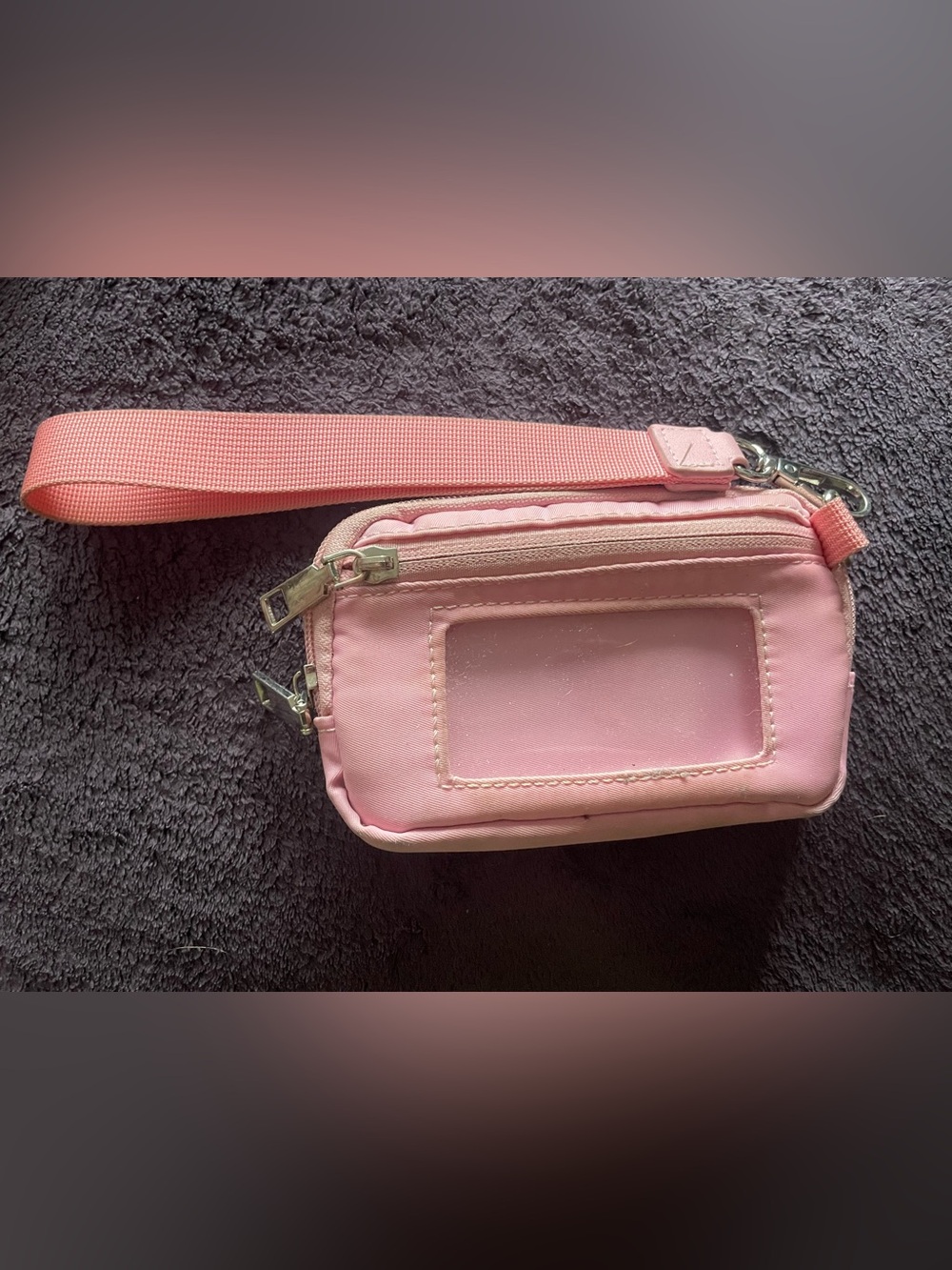 Pink mini wallet